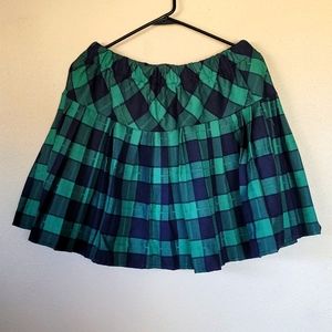 Urban Coco Green Plaid Mini Skirt